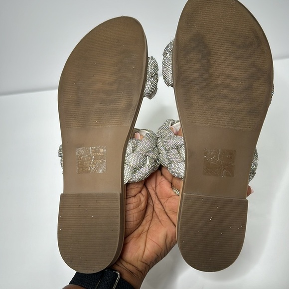 Steve Madden Silver Braided Sandals - Picture 14 of 16